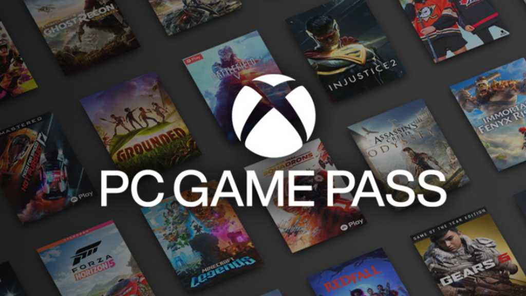 PC Game Pass logo and games