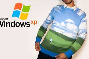 The immortal Windows XP wallpaper is now an 'ugly' sweater