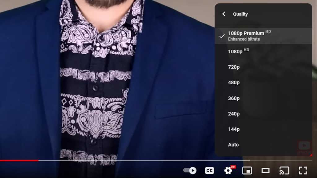 Youtube 1080p premium resolution