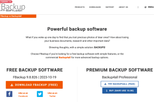 FBackup 9 review: Back up your local and online files for free